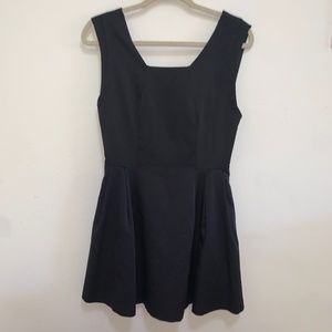 Zara Black Sleeveless Party Mini Dress, Size M